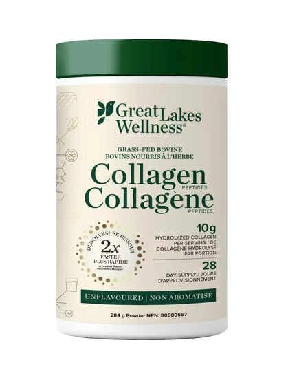Great Lakes Wellness Bovine Collagen Peptides Unflavoured front package