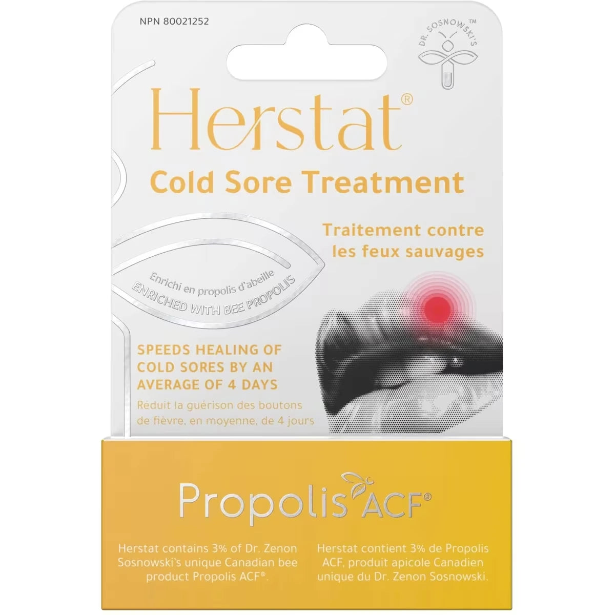 Herstat Cold Sore Treatment front package