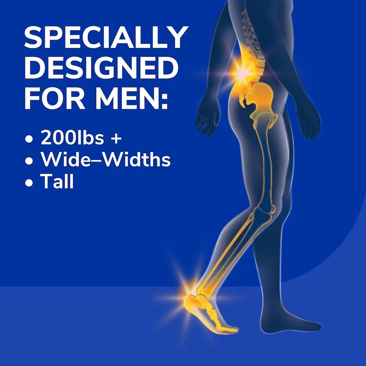 Dr. Scholl's Heavy Duty Support Insole Orthotics, Big & Tall, 200lbs+, Men, Size 8-14 product detail