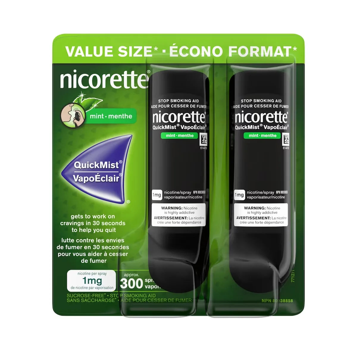Nicorette QuickMist Spray, Quit Smoking Aid and Smoking Cessation Aid, Mint Flavour alternate view