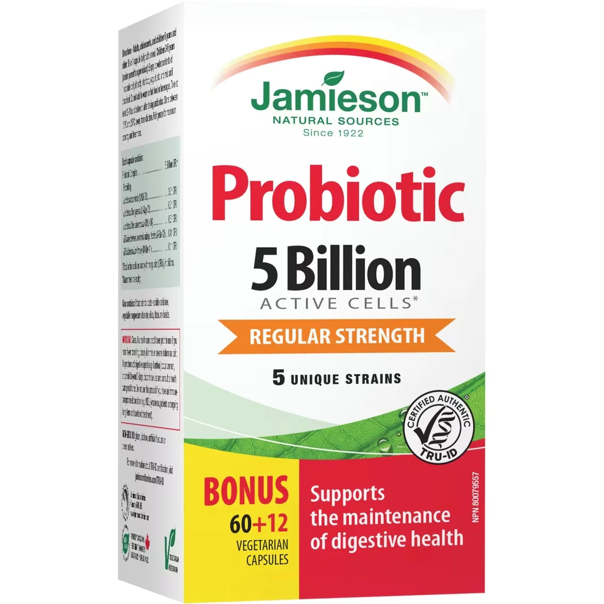 Jamieson 5 Billion Probiotic front package