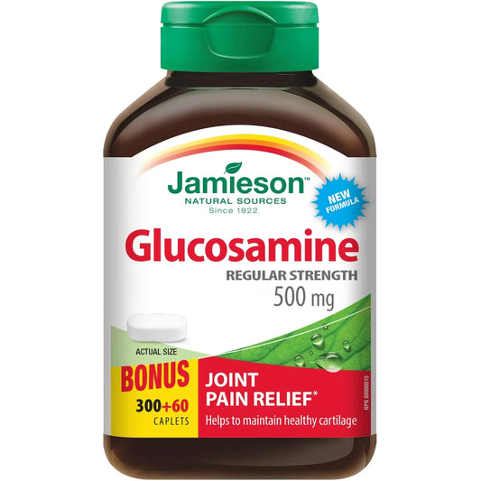 Jamieson Glucosamine Sulfate Caplets 500 mg front package