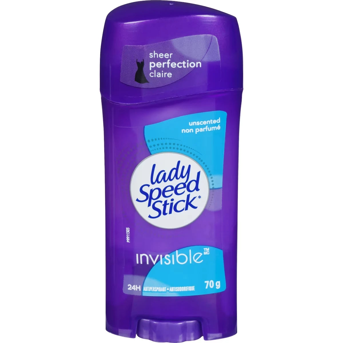 Lady Speed Stick Invisible Antiperspirant Deodorant Solid, Unscented front package