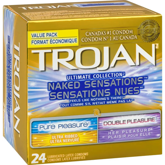 Trojan Naked Sensations Ultimate Collection Variety Pack Lubricated Condoms product detail