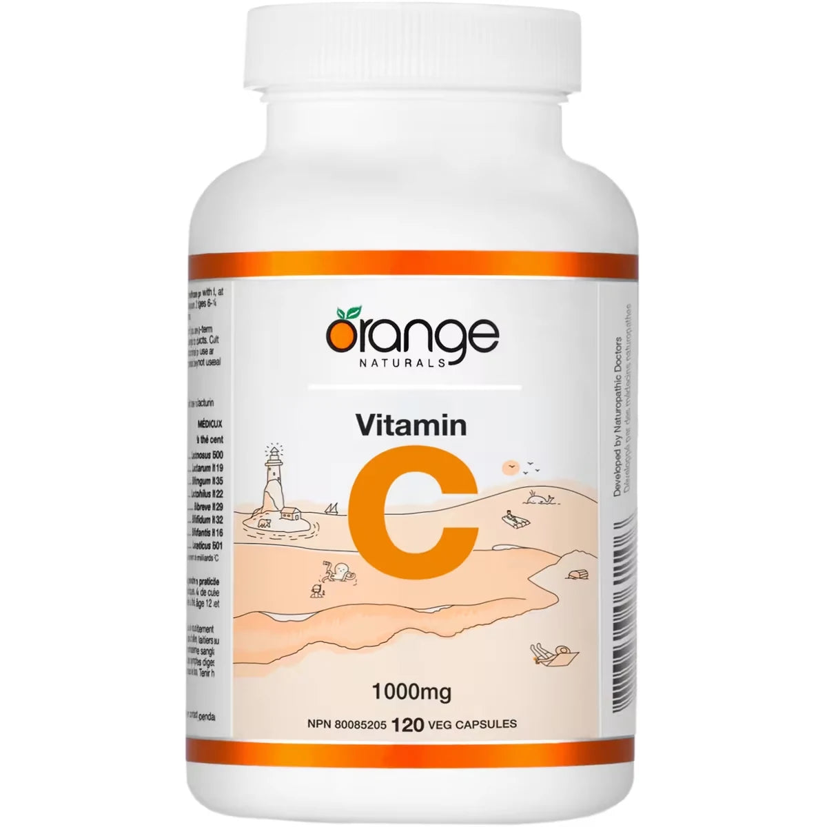 Orange Naturals Vitamin C 1000mg 120 capsules front package