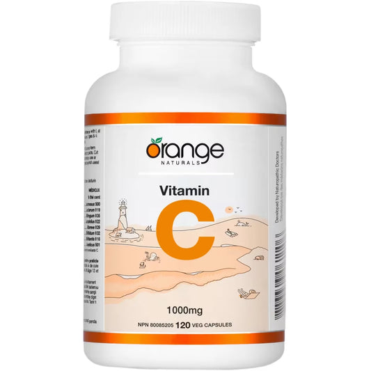 Orange Naturals Vitamin C 1000mg 120 capsules front package