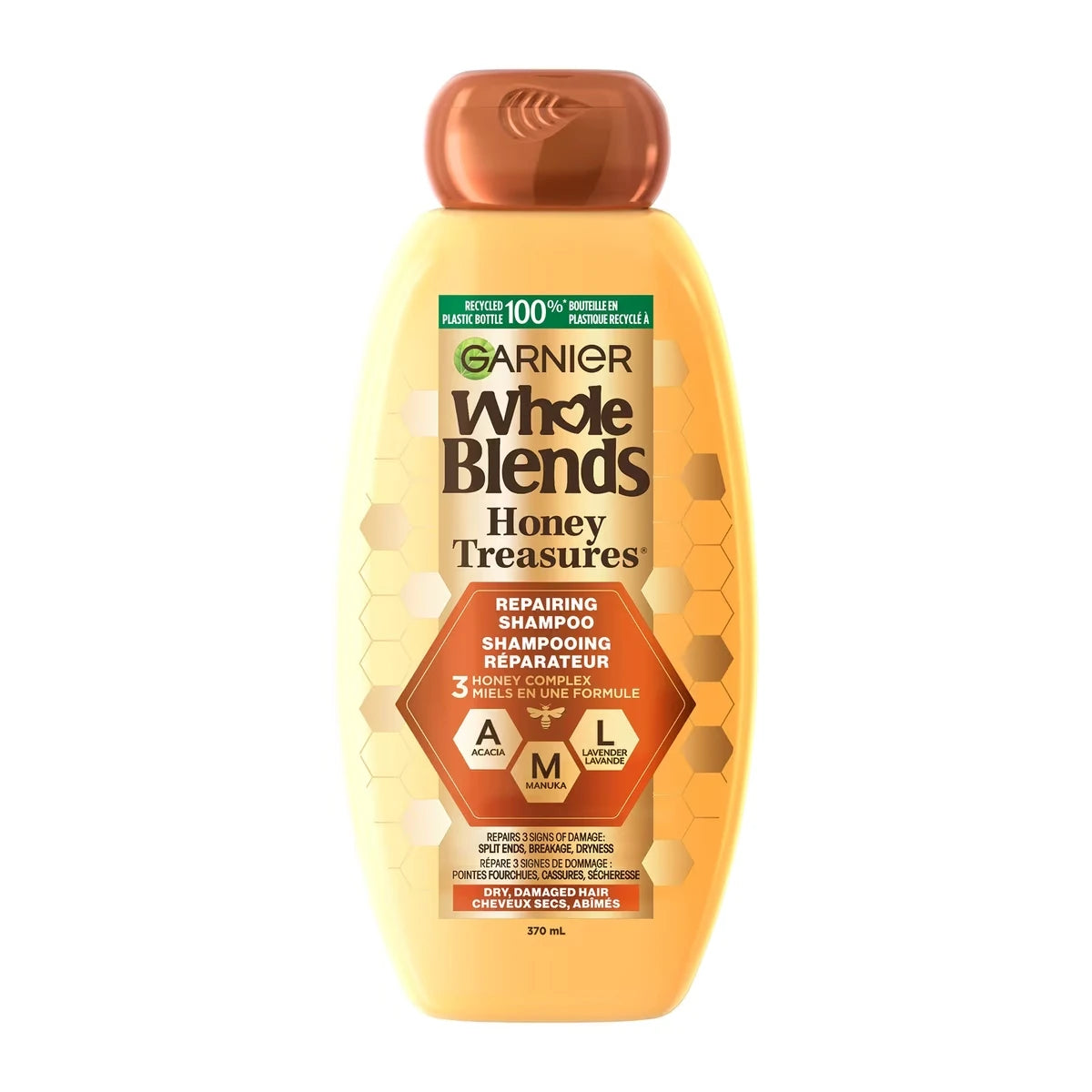 Garnier Whole Blends Honey Treasures Repairing Shampoo, for Damaged and Dry Hair product image