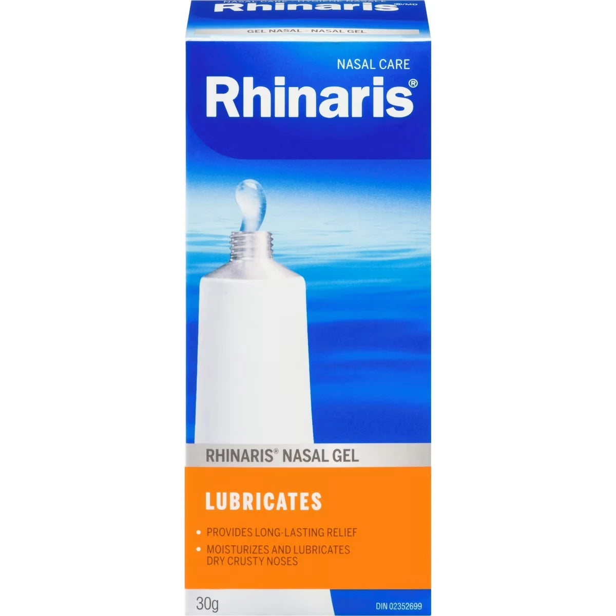 Rhinaris Lubricating Nasal Gel front package