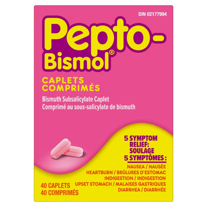 Pepto Bismol Caplets front package
