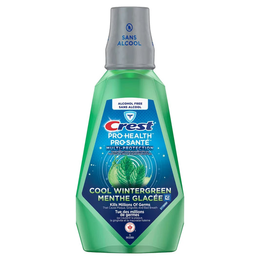 Crest Pro-Health Multi-Protection Alcohol Free Mouthwash, Cool Wintergreen, 1 L product image