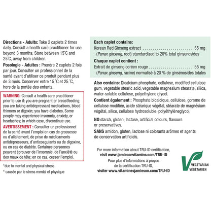 Jamieson Korean Red Ginseng Caplets product detail