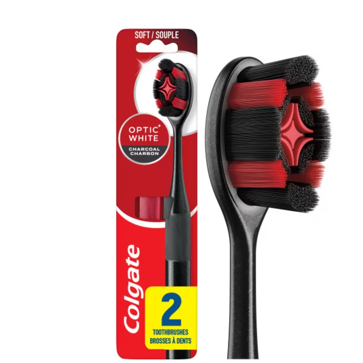Colgate Optic White Charcoal Soft Toothbrush for Adults product image