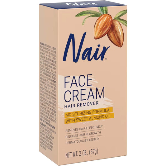Nair Hair Removal Cream for Face and Upper Lip with Sweet Almond Oil and Baby Oil product detail