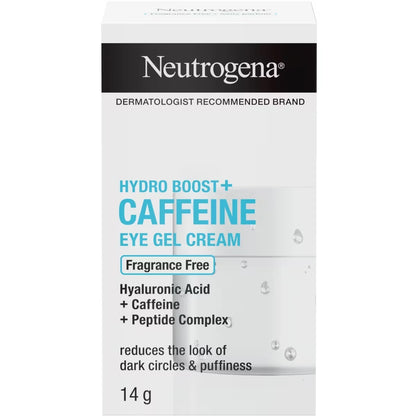 Neutrogena Hydro Boost Caffeine Eye Gel Cream front package