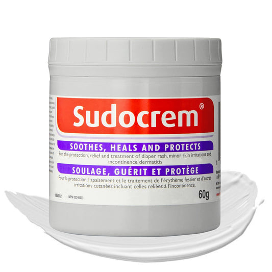 Sudocrem - Diaper Rash Cream for Baby, Soothes, Heals, and Protects, Relief and Treatment of Diaper Rash, Zinc Oxide Cream - 60g