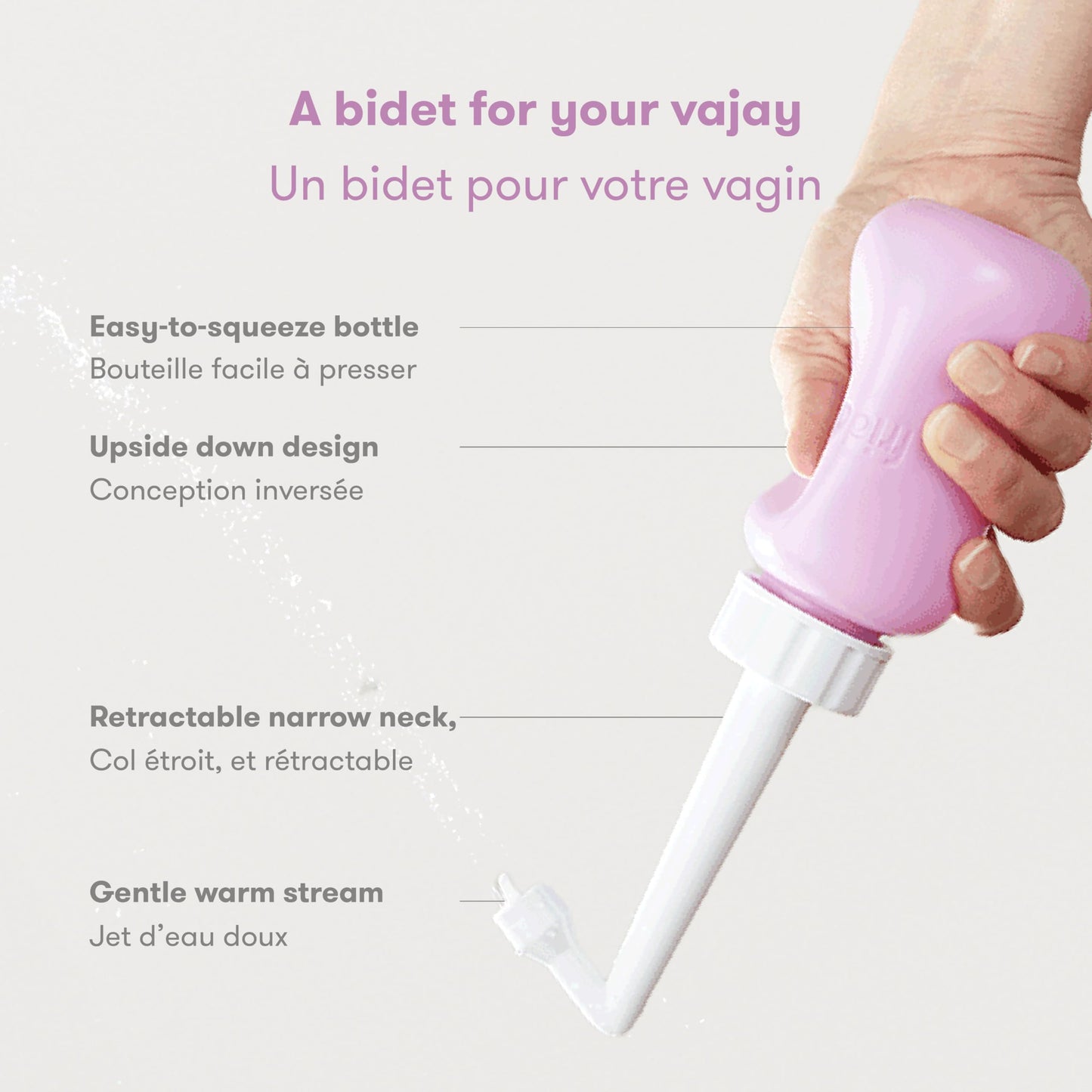 Frida Mom Upside Down Peri Bottle for Postpartum Care, Portable Bidet Perineal Cleansing and Recovery for New Mom, The Original Fridababy MomWasher