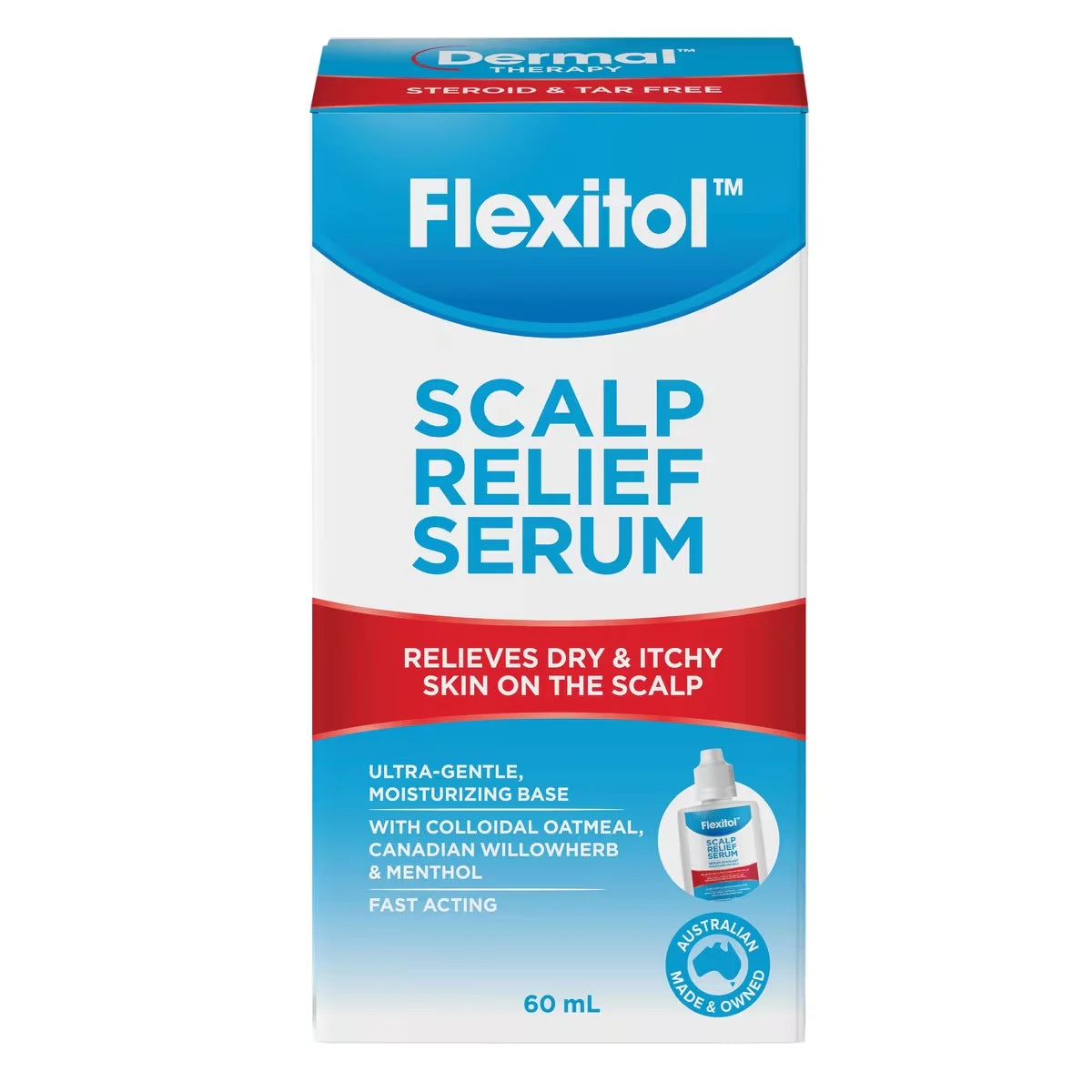 Flexitol Scalp Relief Serum front package