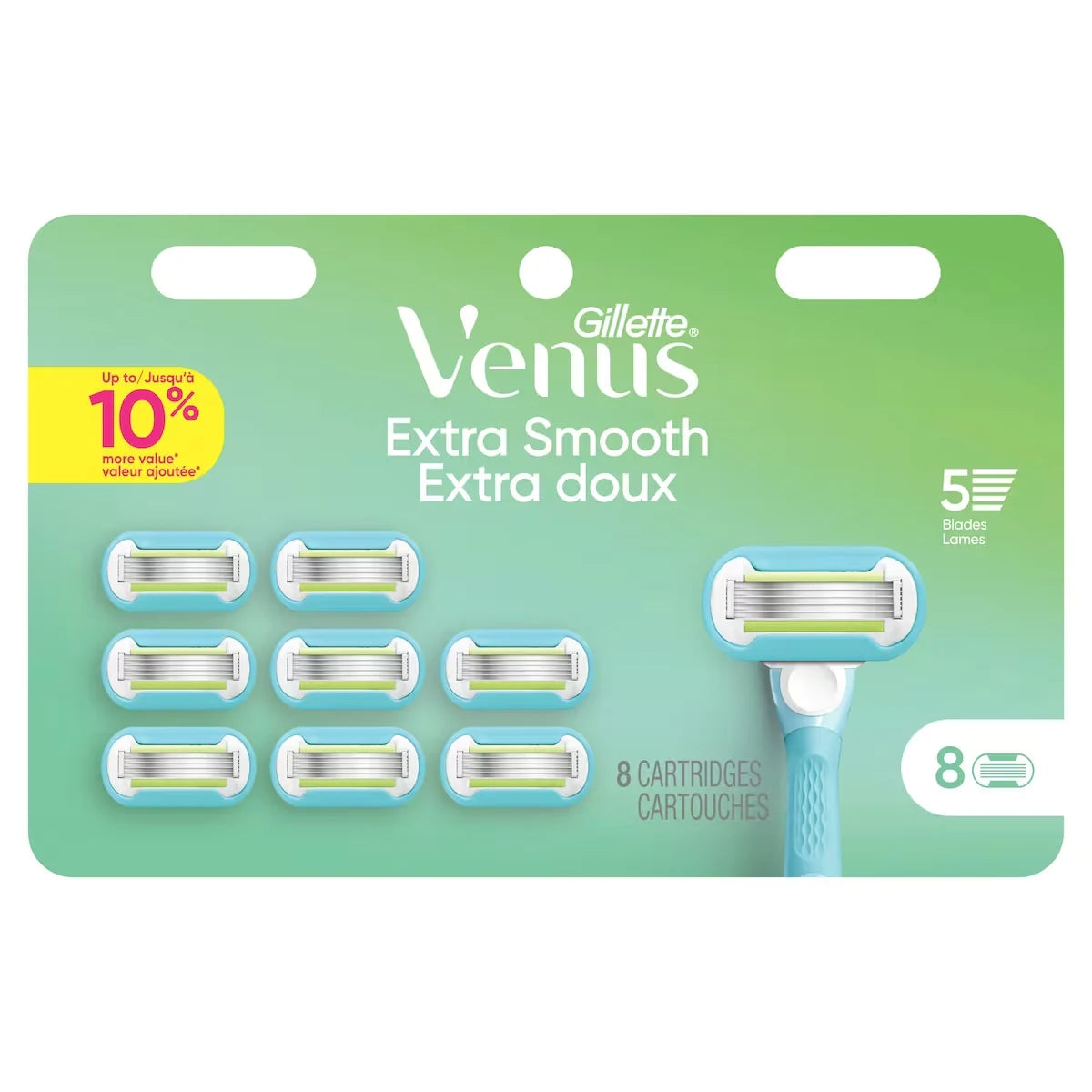 Venus Gillette Extra Smooth Women's Razor Blade Refills, 8 Count product detail
