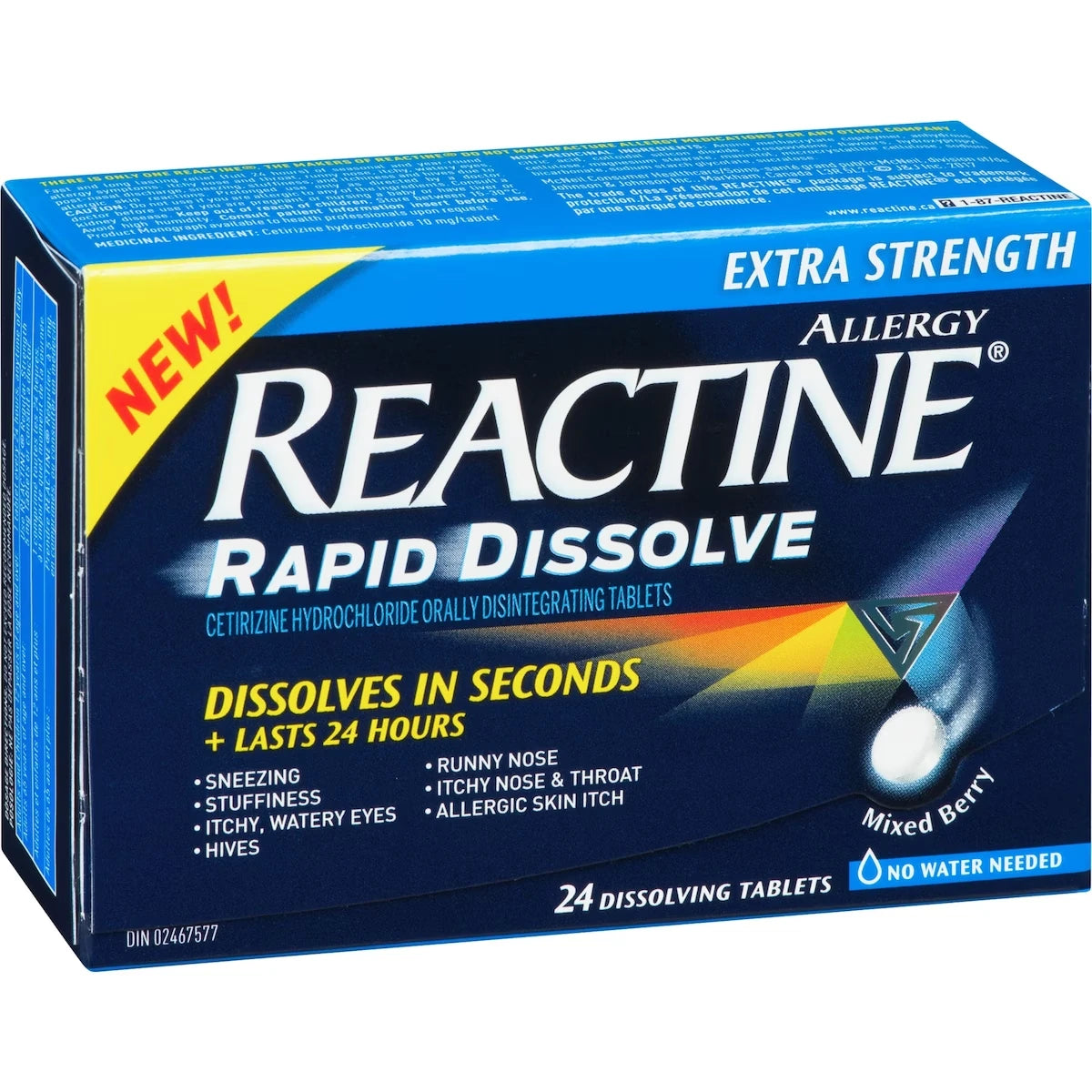 Reactine Rapid Dissolve Extra Strength 24 Hour Allergy Medicine product detail