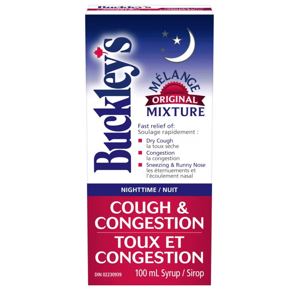 Buckleys Buckley’s Original Mixture Nighttime - 100ml front package