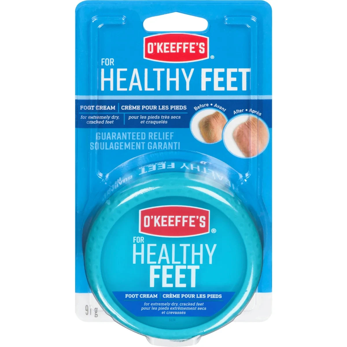 O'Keeffe's Healthy Feet Cream front package