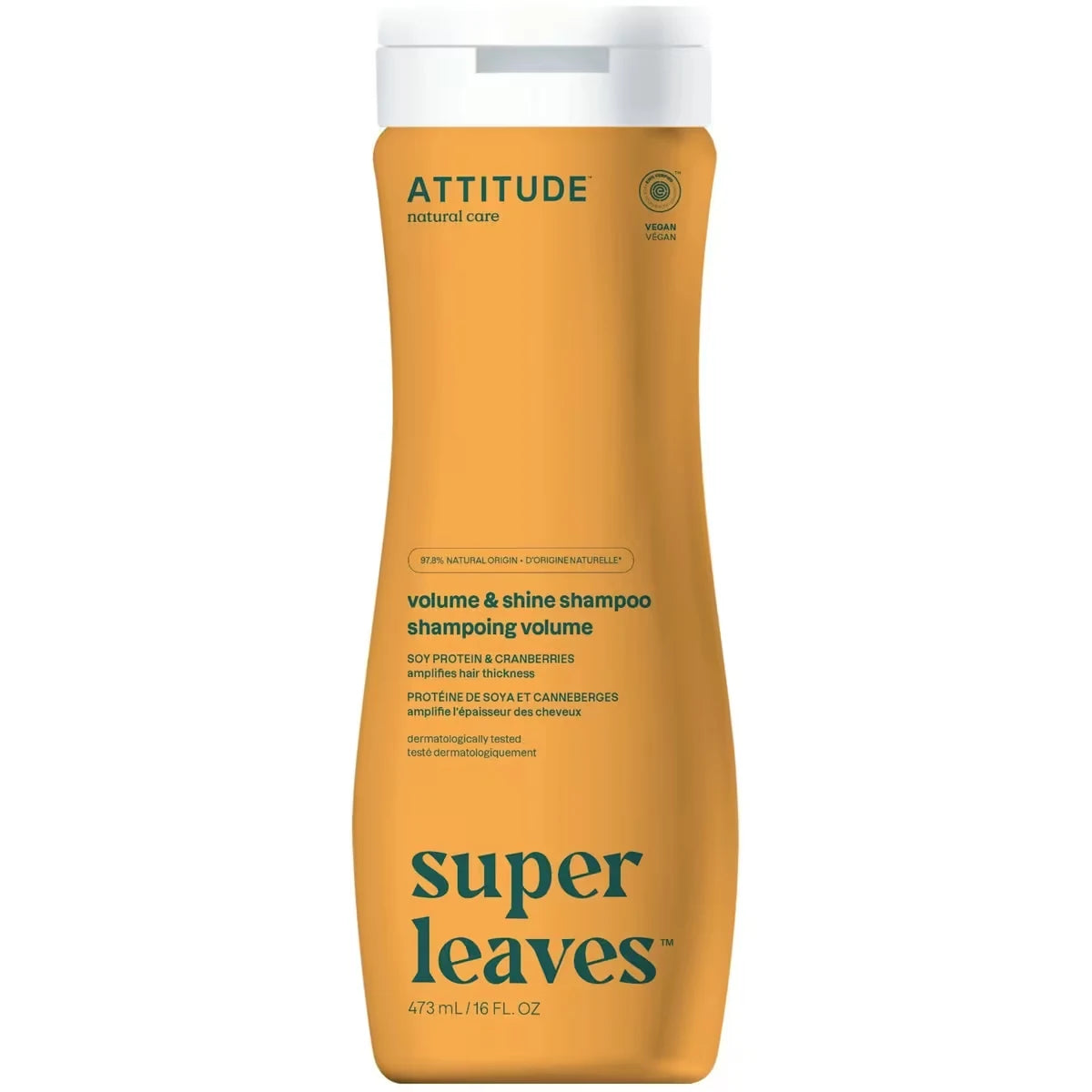 Attitude Super Leaves Shampoo - Volume & shine front package