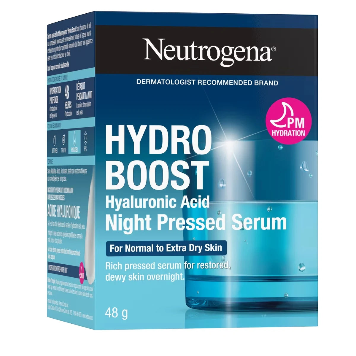 Neutrogena Hydro Boost Night Pressed Hyaluronic Acid Serum product detail