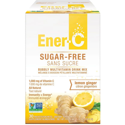 Ener-C Sugar Free Lemon Ginger front package