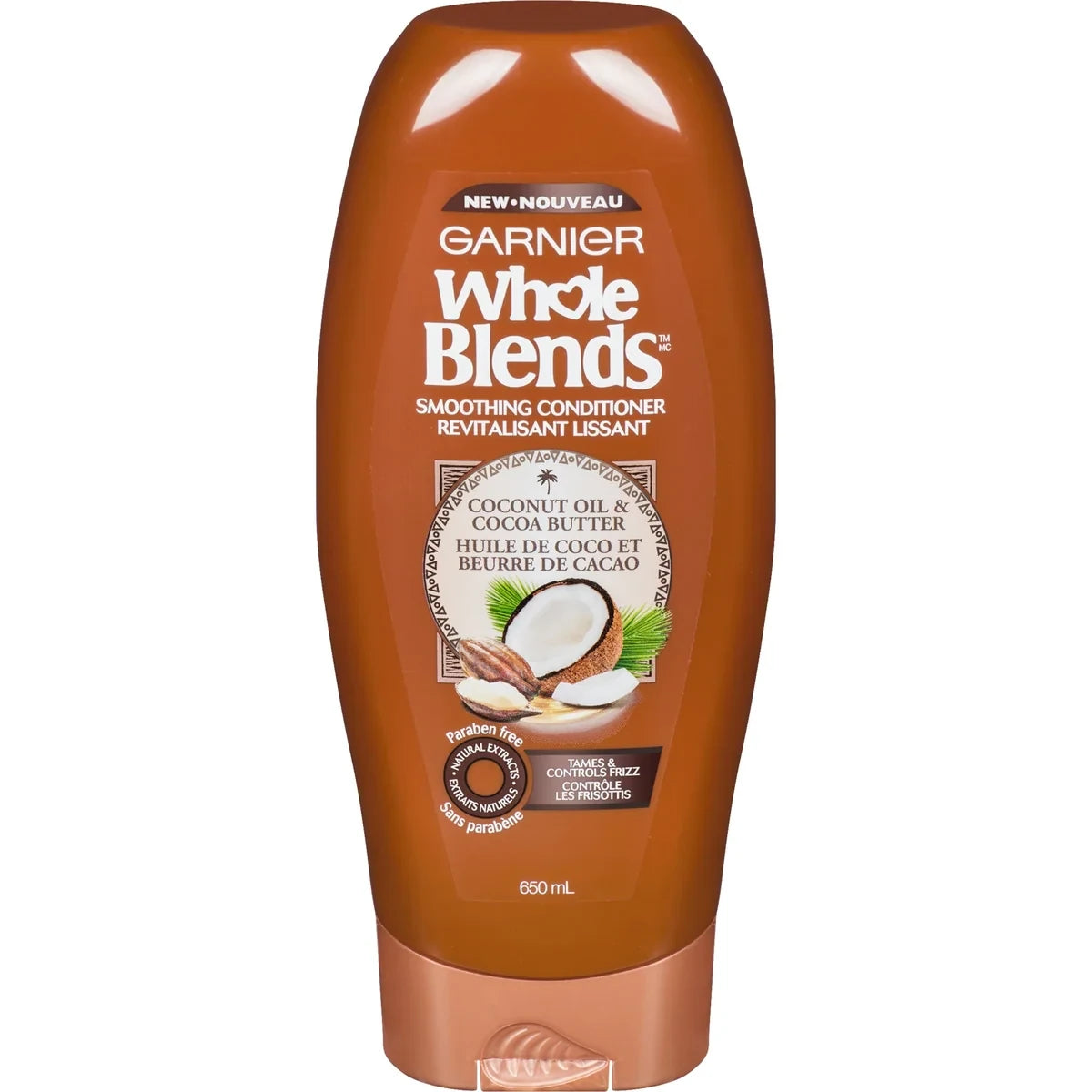 Garnier Whole Blends Conditioner, For Frizzy Hair, Coconut Oil & Cocoa Butter product image
