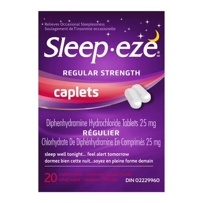 Sleep Eze Regular Strength Caplets front package