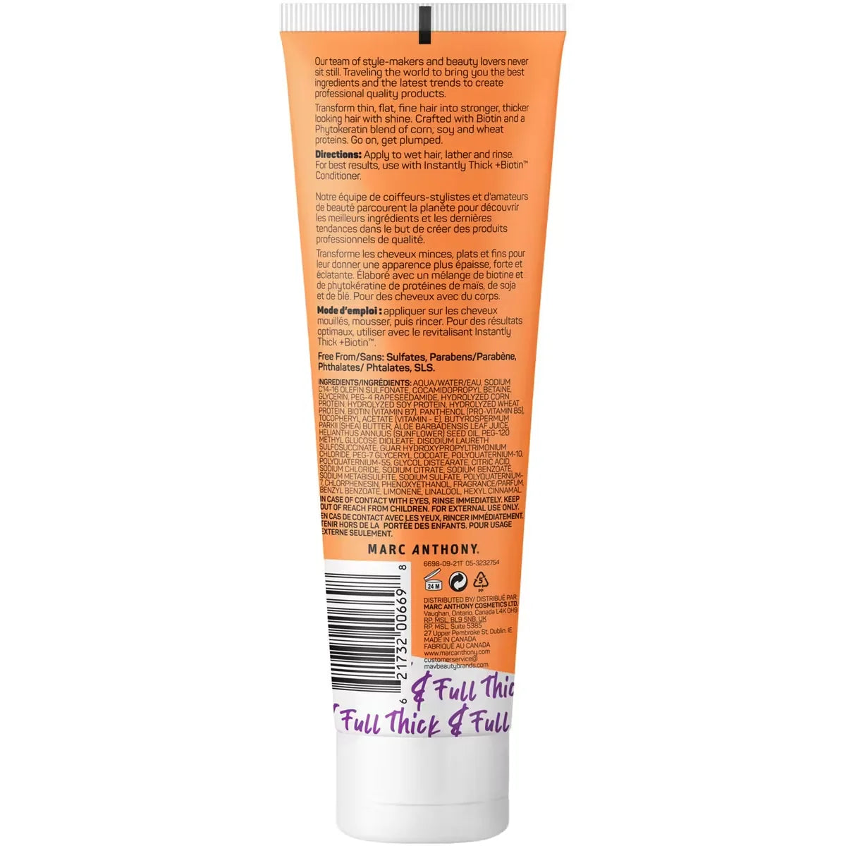 Marc Anthony Instantly Thick + Biotin Plump & Lift Shampoo product detail