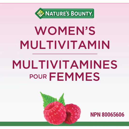 Natures Bounty Women's Multivitamin, Supplement, Raspberry product detail
