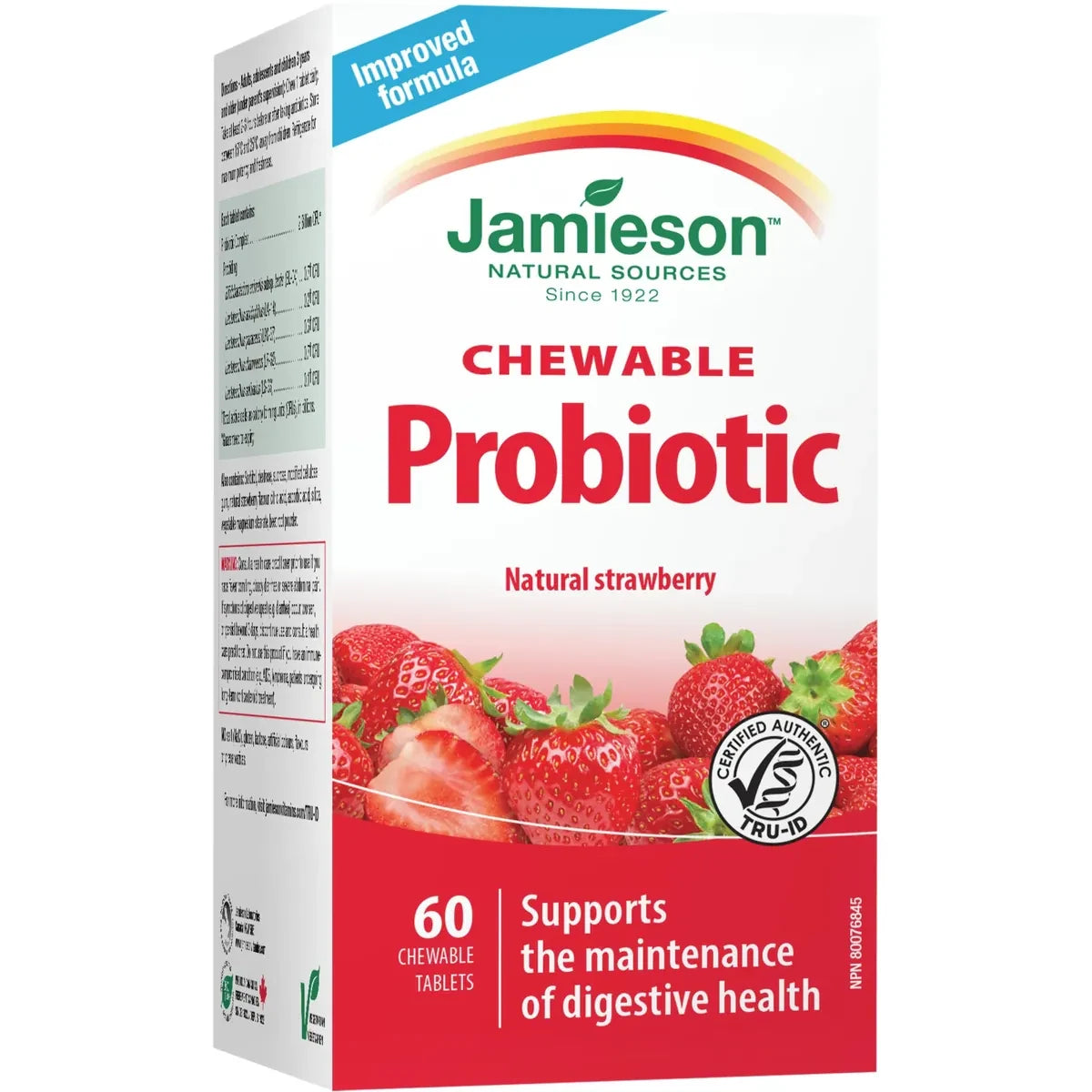 Jamieson Chewable Probiotic - Natural Strawberry front package