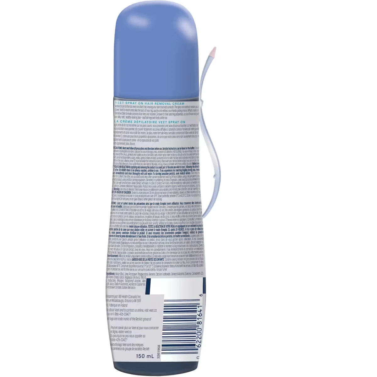 Veet Spray On Hair Removal Cream Legs & Body Sensitive Formula product detail
