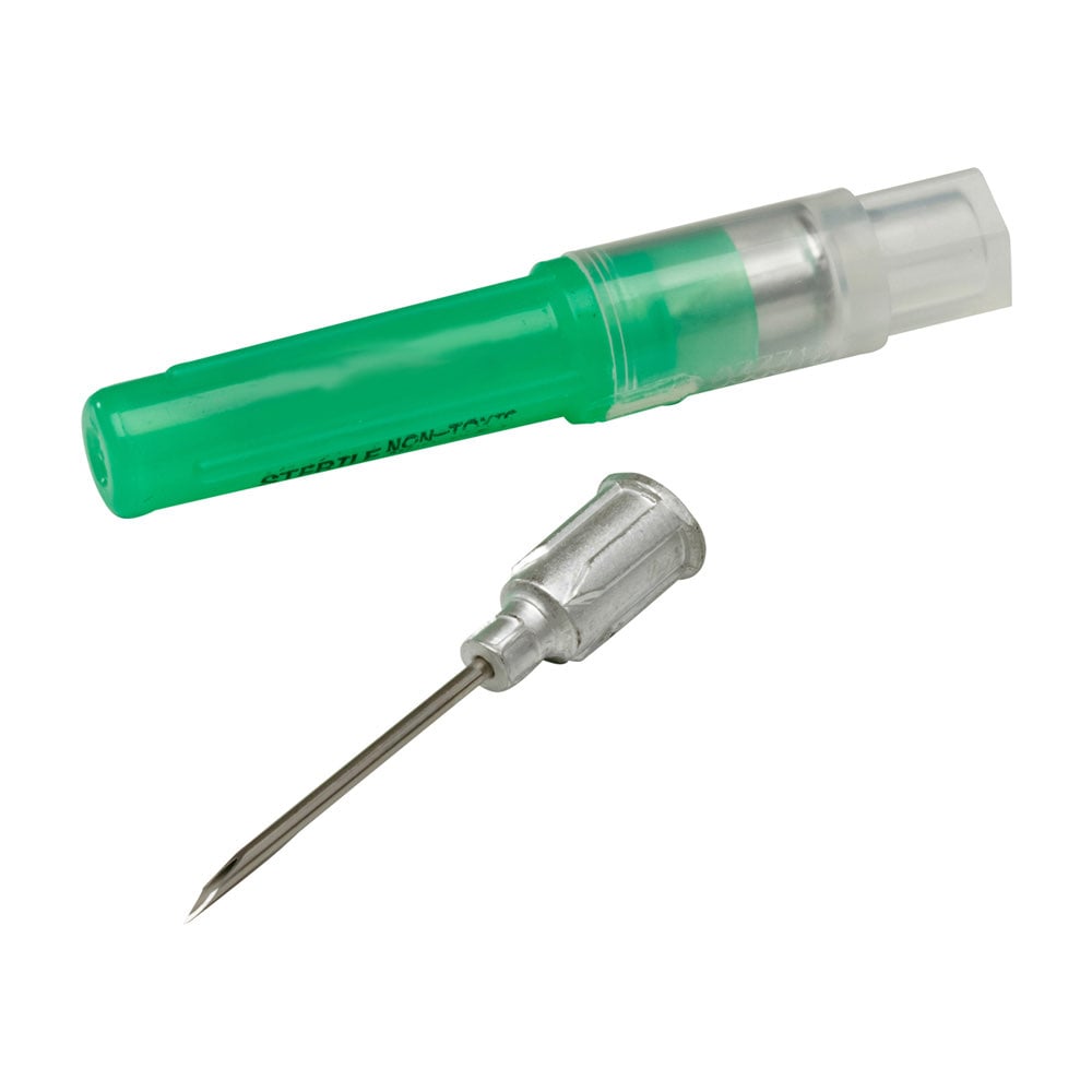 Hypodermic Needle Monoject Vet Aluminium Pack of 100 Needles 18 g (Regular A Bevel) x 1.5 in