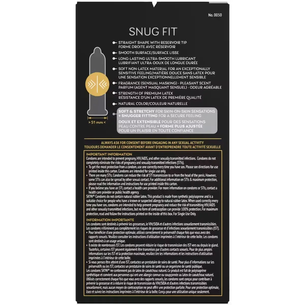 Skyn Snug Fit Non Latex Condom product detail