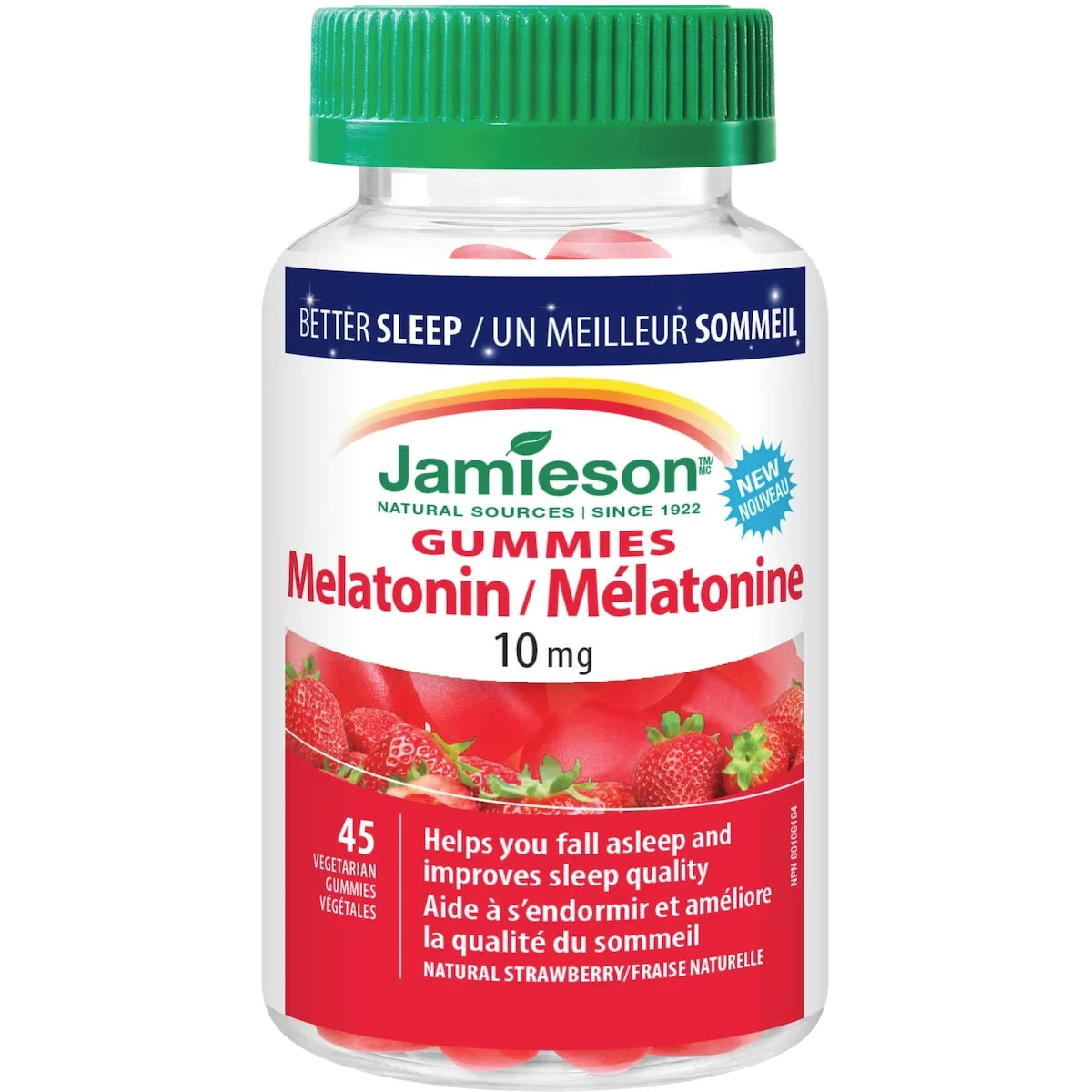 Jamieson Melatonin 10 mg Gummies front package