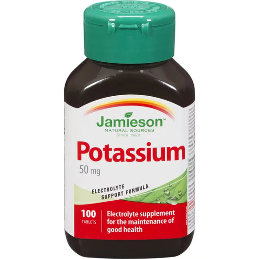 Jamieson Potassium 50 mg front package