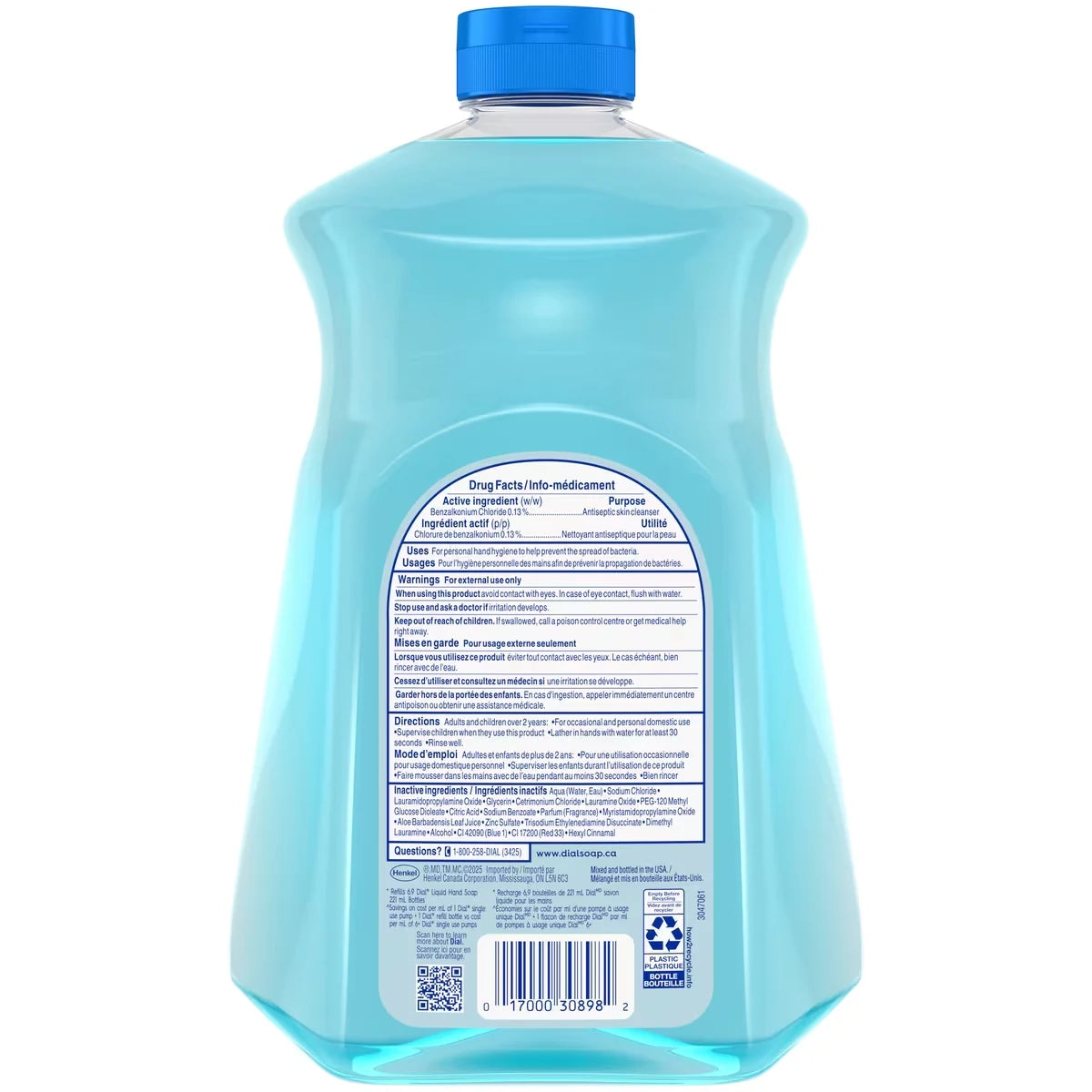 Dial Antibacterial Liquid Hand Soap Refill, Spring Water product detail