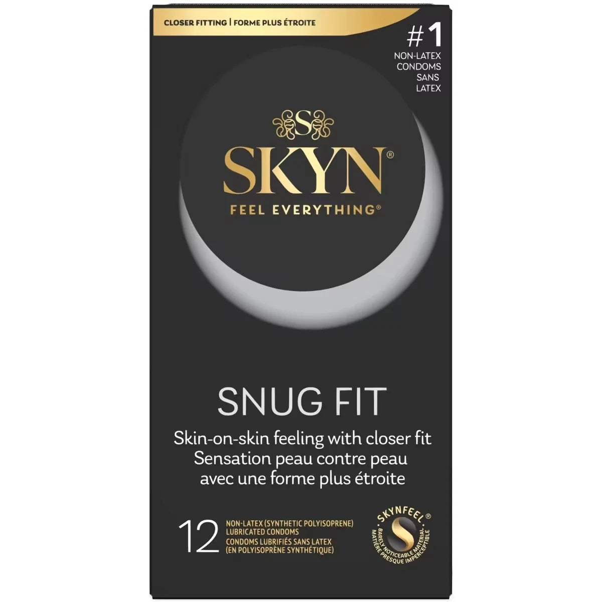 Skyn Snug Fit Non Latex Condom front package