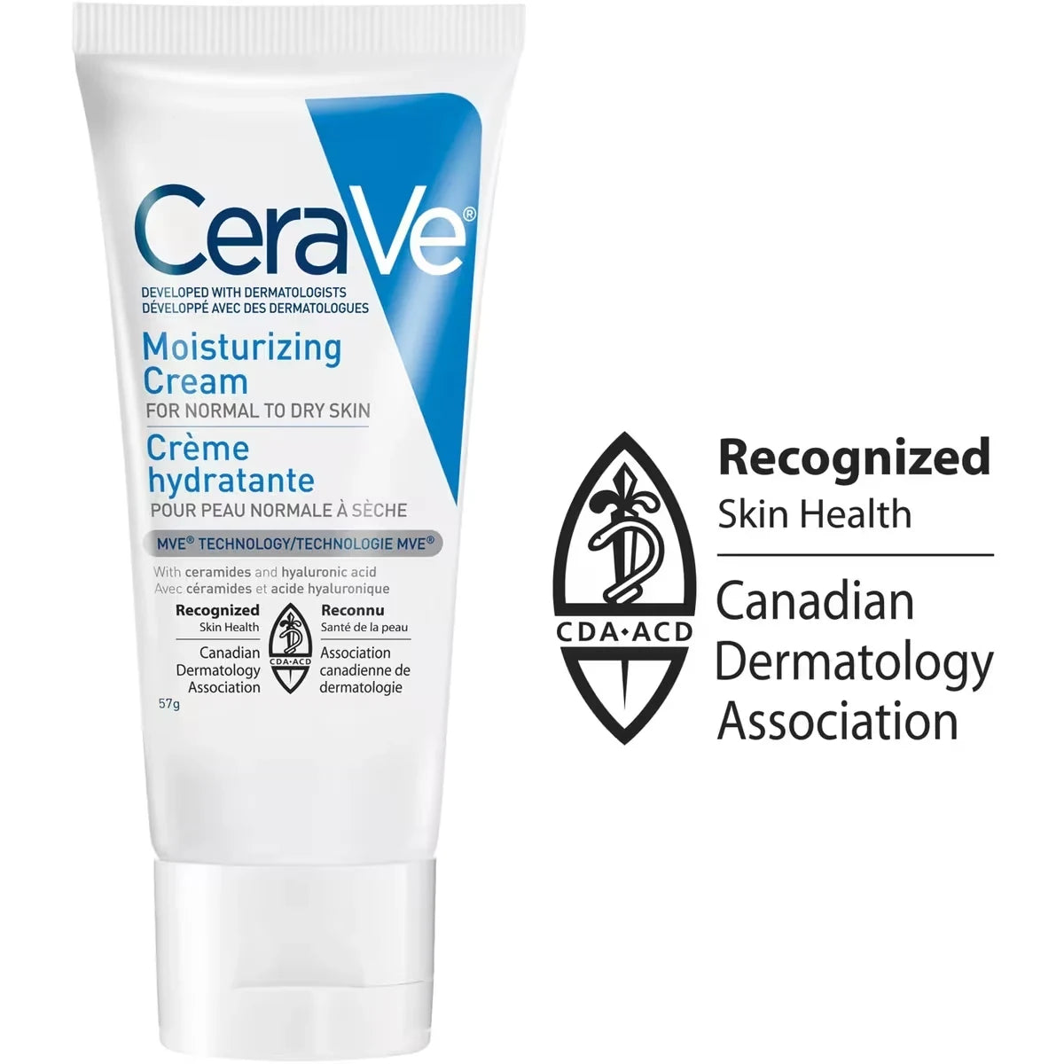CeraVe Moisturizing Cream Daily Face & Body with Hyaluronic Acid & 3 Ceramides product package