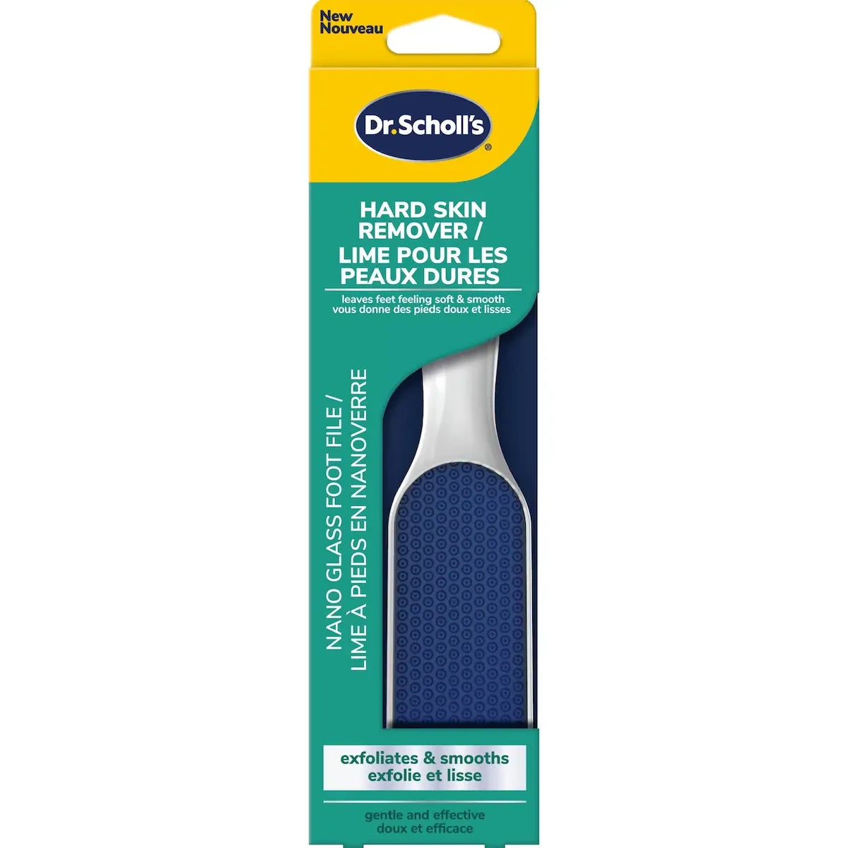 Dr. Scholl's Hard Skin Remover Nano Glass Foot File front package