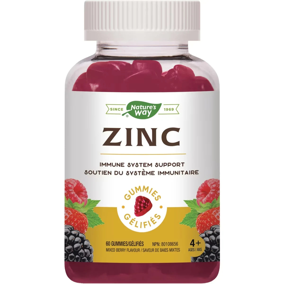 Nature's Way Zinc Gummies front package