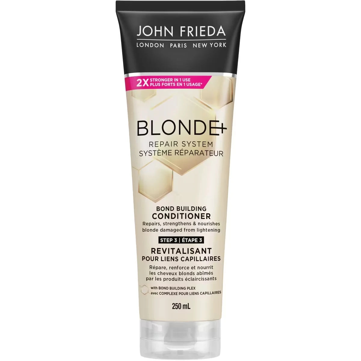 John Frieda Blonde+ Repair Bond Building Conditioner front package