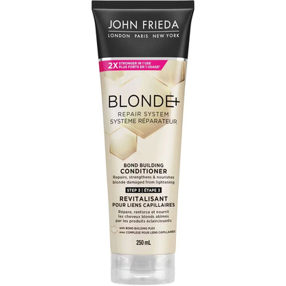 John Frieda Blonde+ Repair Bond Building Conditioner front package