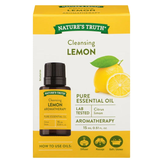 Nature's Truth Lemon Essential Oil front package