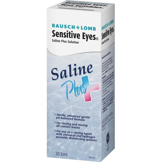 Bausch & Lomb Sensitive Eyes Saline Plus Solution 355 mL product detail