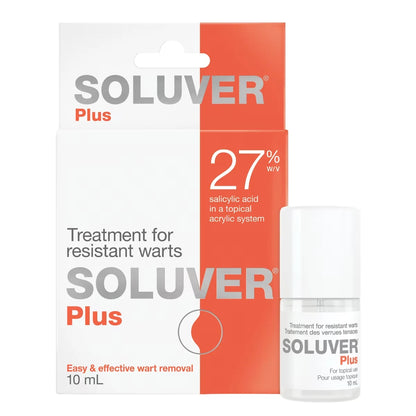 Soluver Treatment for resistant warts front package