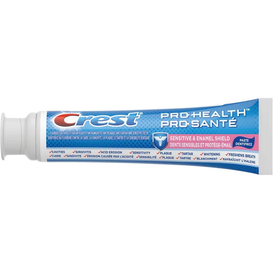 Crest Pro-Health Sensitive & Enamel Shield Toothpaste front package