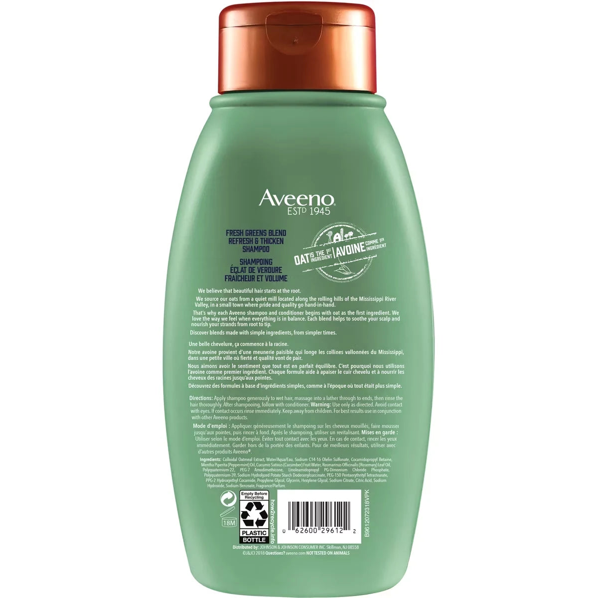 Aveeno Fresh Greens Blend Shampoo product detail